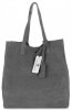 Kožené kabelka shopper bag Vittoria Gotti šedá V205454